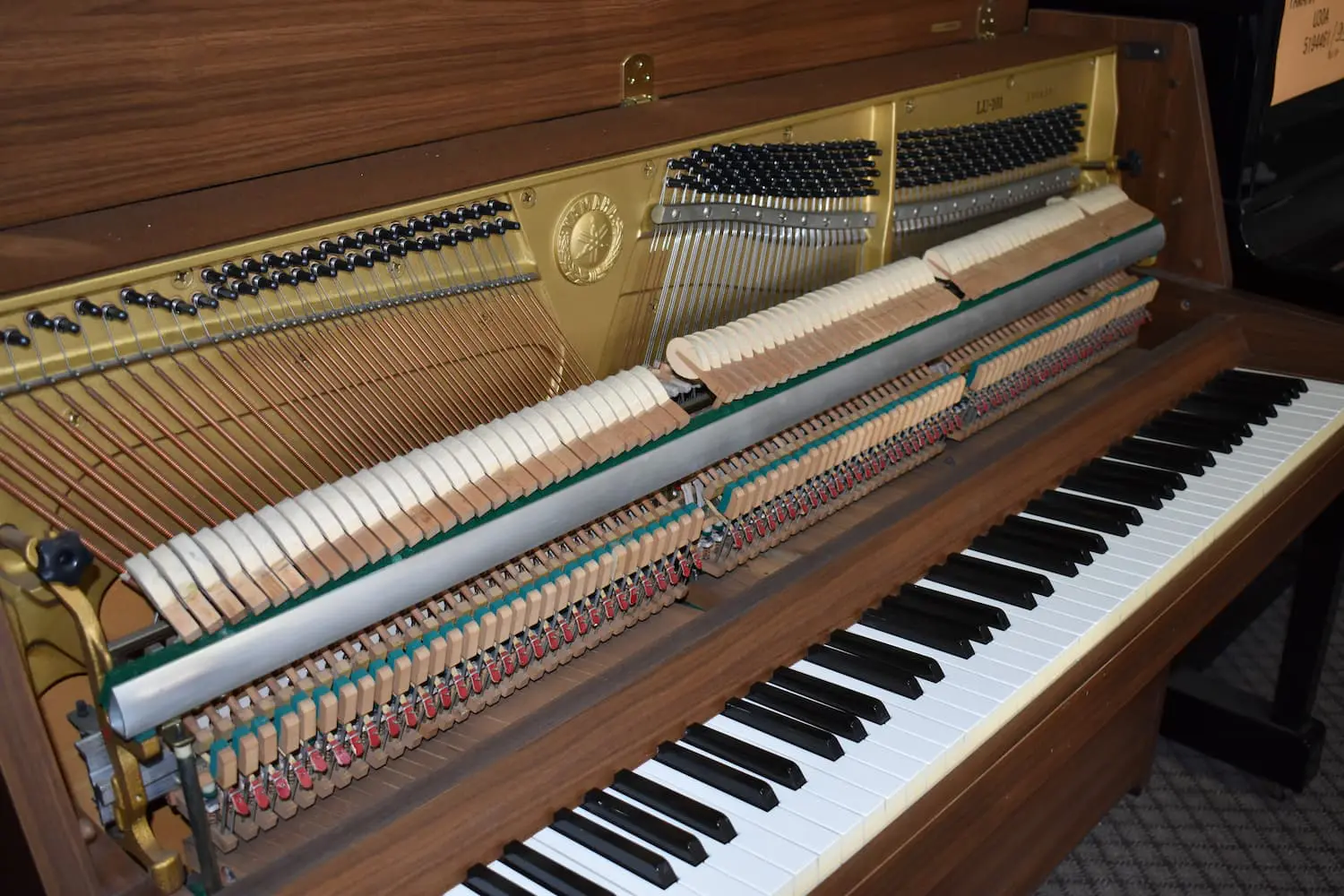Used brown Yamaha LU101 upright piano